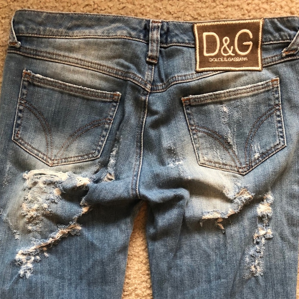 Dolce & Gabbana Distressed Denim Jeans - 41